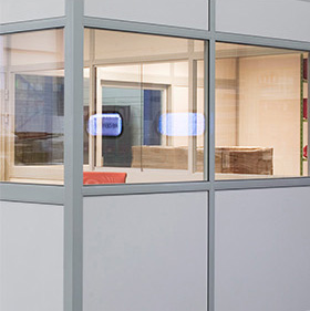 Glass dividing partitions - G60