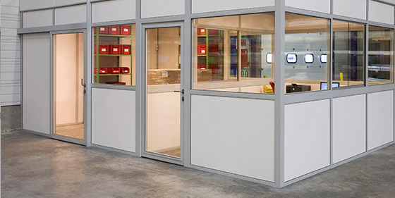 Glass dividing partitions - G60